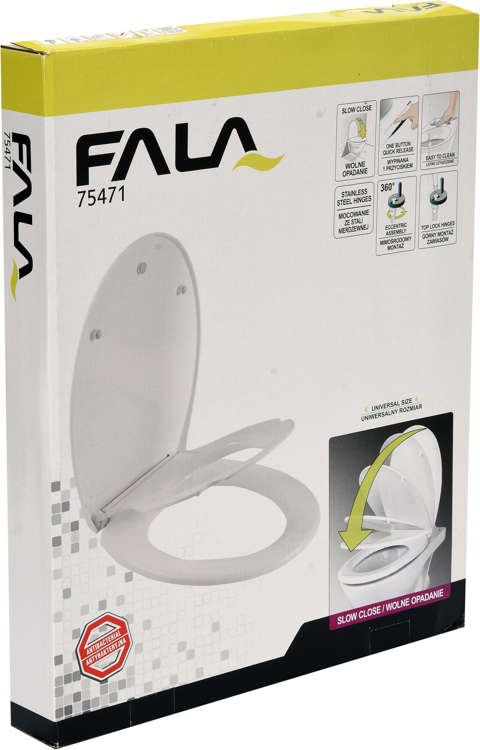 TOILET SEAT 2IN1 PP-O SOFT CLOSE (75471)