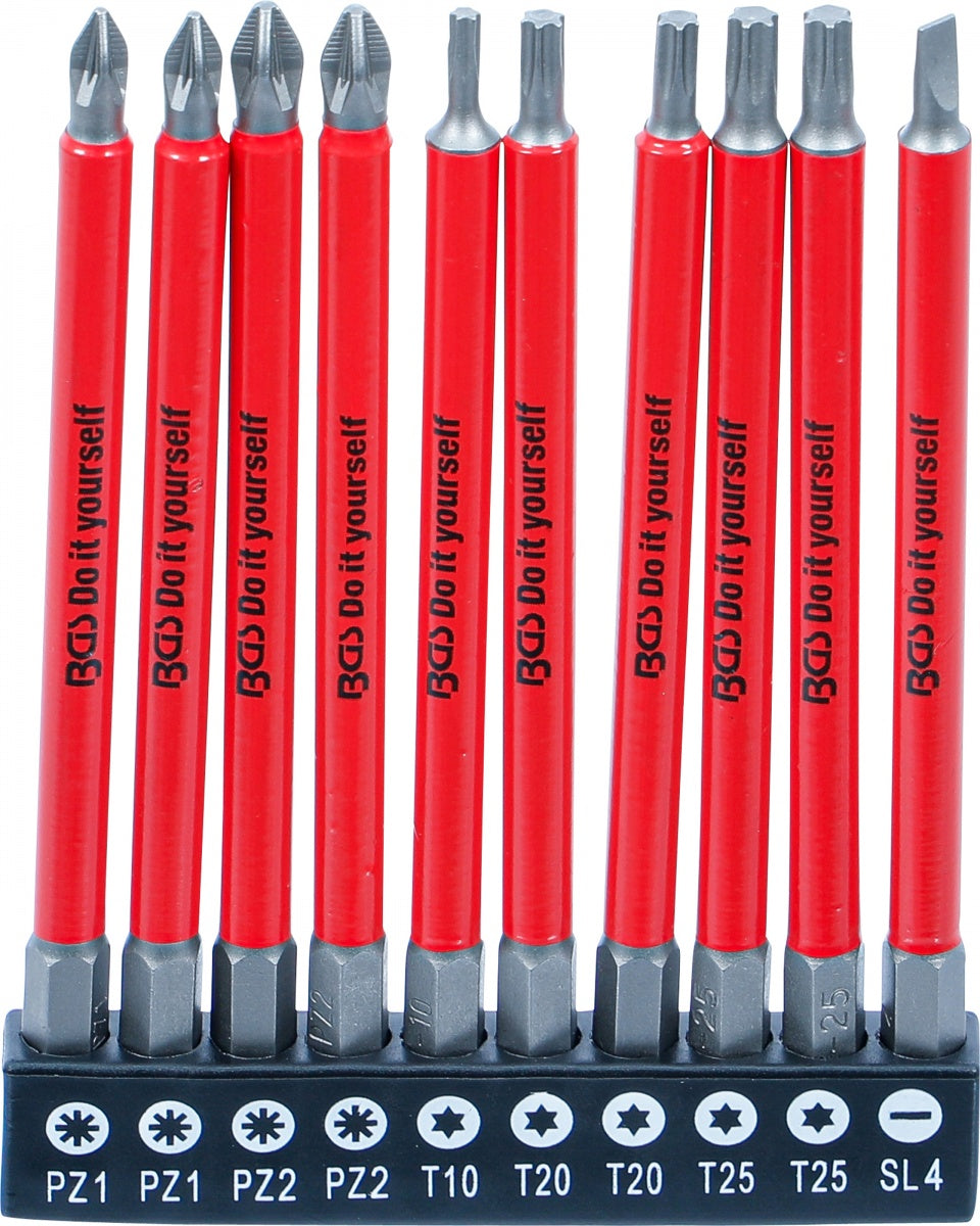 ANTI-SLIP BIT SET | MAGNETIC | 110 MM | 10 PCS. (20812)