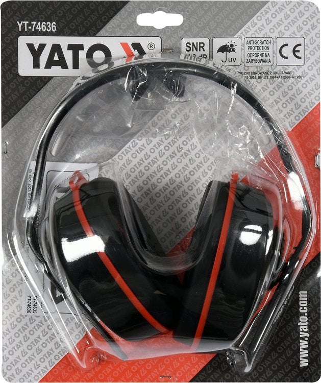 COMBINED EYE&EAR PROTECT. MUFFS TRANSP. (YT-74636)