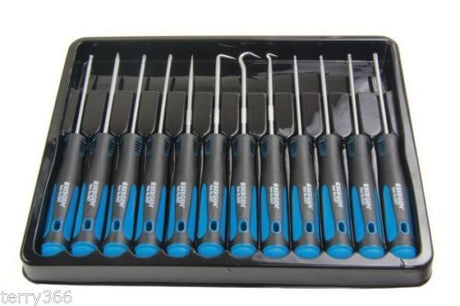 PRECISION SCREWDRIVER AND HOOK SET CR-V, 12 PCS. (SK8833)