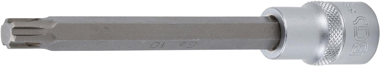 BIT SOCKET | LENGTH 140 MM | 12.5 MM (1/2") DRIVE | SPLINE (FOR RIBE) | M10 (5184-R10)