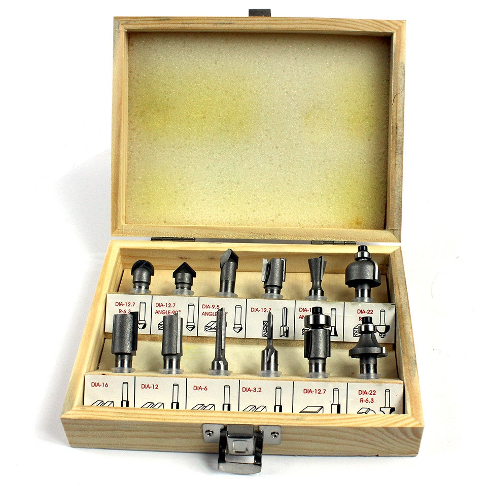 WOOD ROUTER BIT SET | 12 PCS. (22549V)