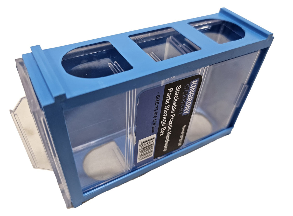 STACKABLE PLASTIC HARDWARE STORAGE BOX | 14X8.5X4 CM (SPB138)