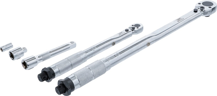TORQUE WRENCH SET | 6.3 MM (1/4") 5 - 25 NM, 12.5 MM (1/2") 28 - 210 NM | 5 PCS. (70190)