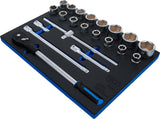 TOOL TRAY 3/3: SOCKET SET | 20 MM (3/4") DRIVE | 21 PCS. (6080)