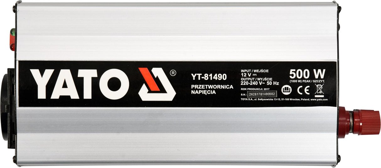 POWER INVERTER 12/230V 500W (YT-81490)