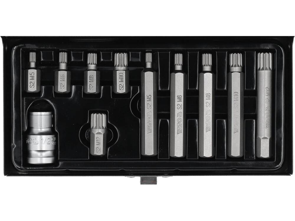 SCREWDRIVER BIT SET /SPLINE/ 11PCS (YT-0415)
