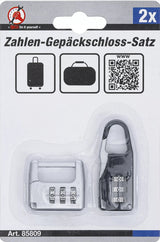 COMBINATION LUGGAGE LOCK SET | 2 PCS. (85809)