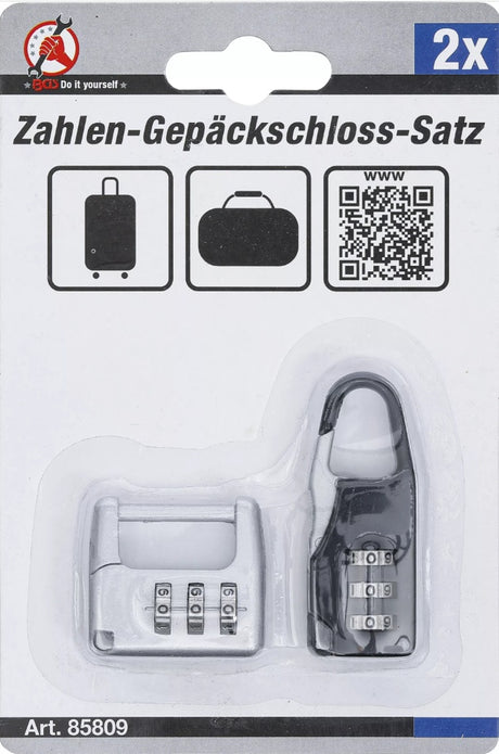 COMBINATION LUGGAGE LOCK SET | 2 PCS. (85809)