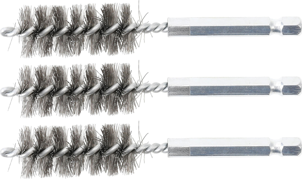 STEEL BRUSH | 17 MM | 6.3 MM (1/4") DRIVE | 3 PCS. (3078-17-S)