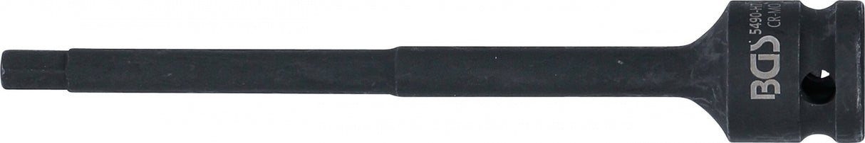 IMPACT BIT SOCKET | LENGTH 150 MM | 12.5 MM (1/2") DRIVE | INTERNAL HEXAGON 7 MM (5490-H7)
