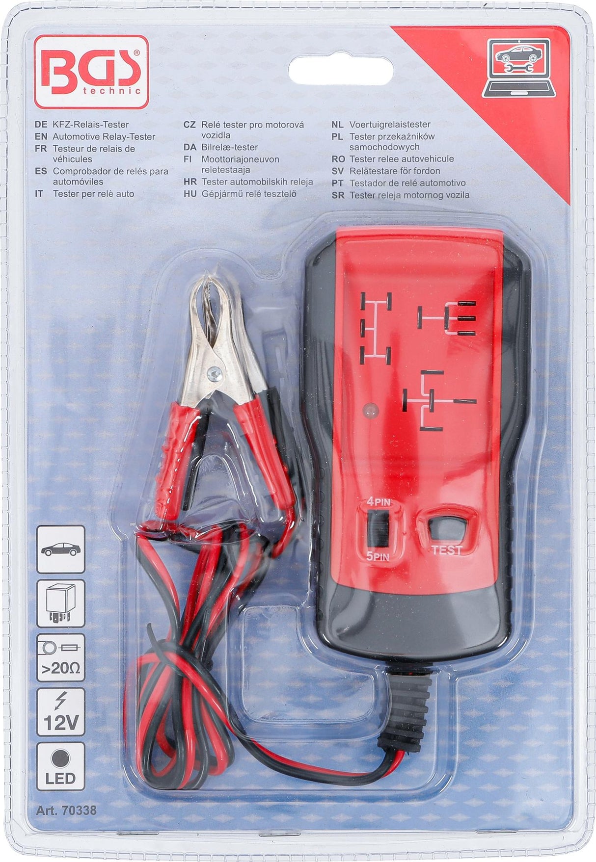 AUTOMOTIVE RELAY-TESTER | 12 V (70338)