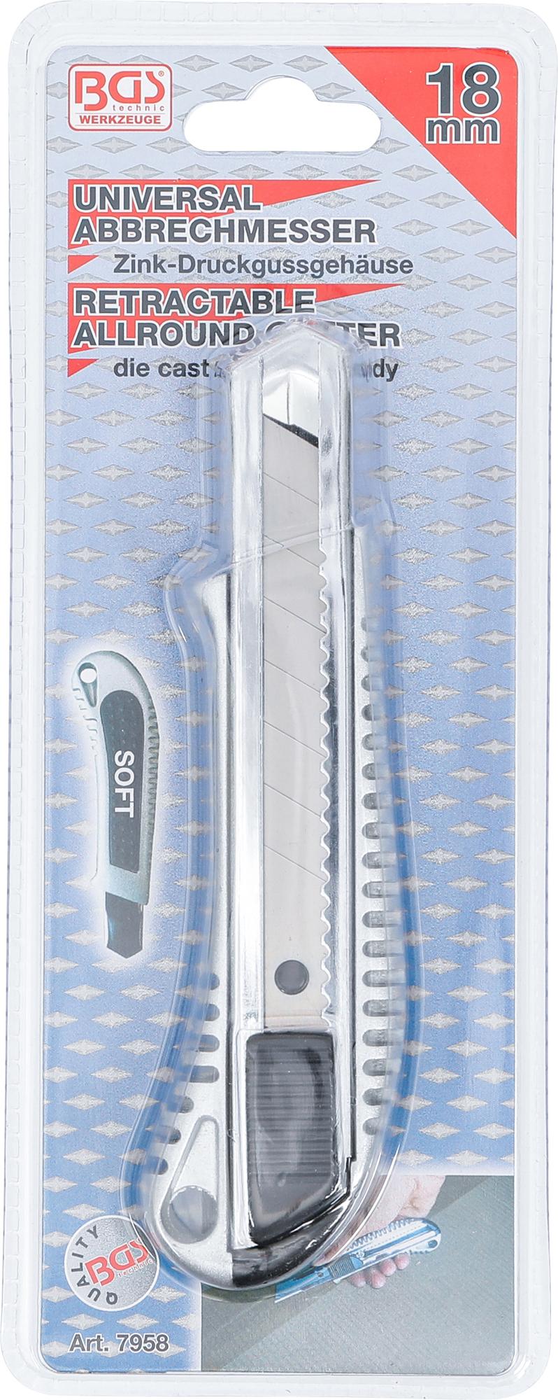 SNAP-OFF KNIFE | BLADE WIDTH 18 MM (7958)