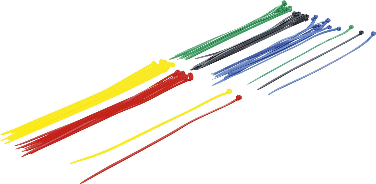 CABLE TIE ASSORTMENT | COLOURED | 4.8 X 300 MM | 50 PCS. (80771)