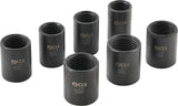 TWIST SOCKET SET (SPIRAL PROFILE) / SCREW EXTRACTOR | 12.5 MM (1/2") DRIVE | 17 - 26 MM | 7 PCS. (5291)