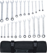 RATCHET COMBINATION WRENCH SET | METRIC / INCH SIZES | 22 PCS. (30010)