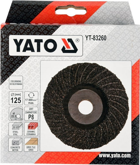 GRINDING DISC UNIVERSAL M14 125MM P8 (YT-83260)