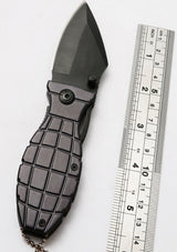 BENT KNIFE | ALUMINUM HANDLE WITH BLACK FINISH | 15.5 CM (FK6B)
