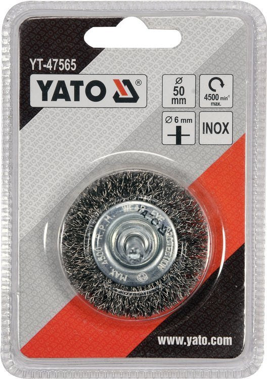 WIRE BRUSH 50MM INOX FOR DRILL (YT-47565)