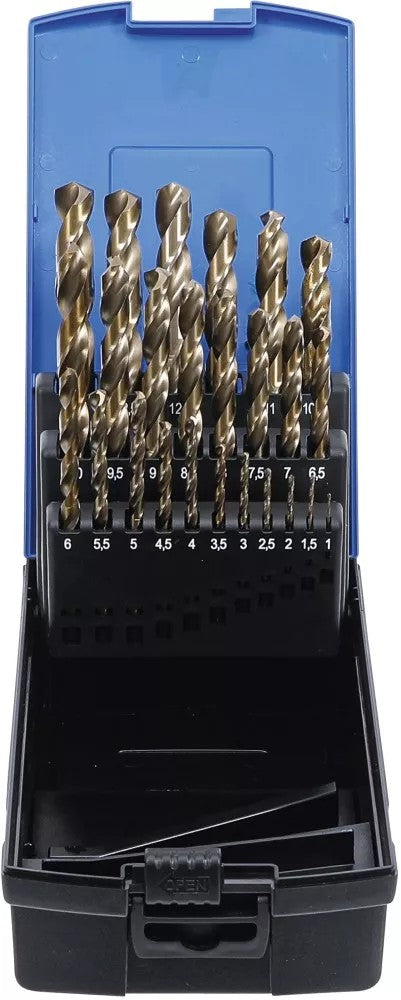 TWIST DRILL SET | HSS-G M35 COBALT STEEL | 1 - 13 MM | 25 PCS. (116)