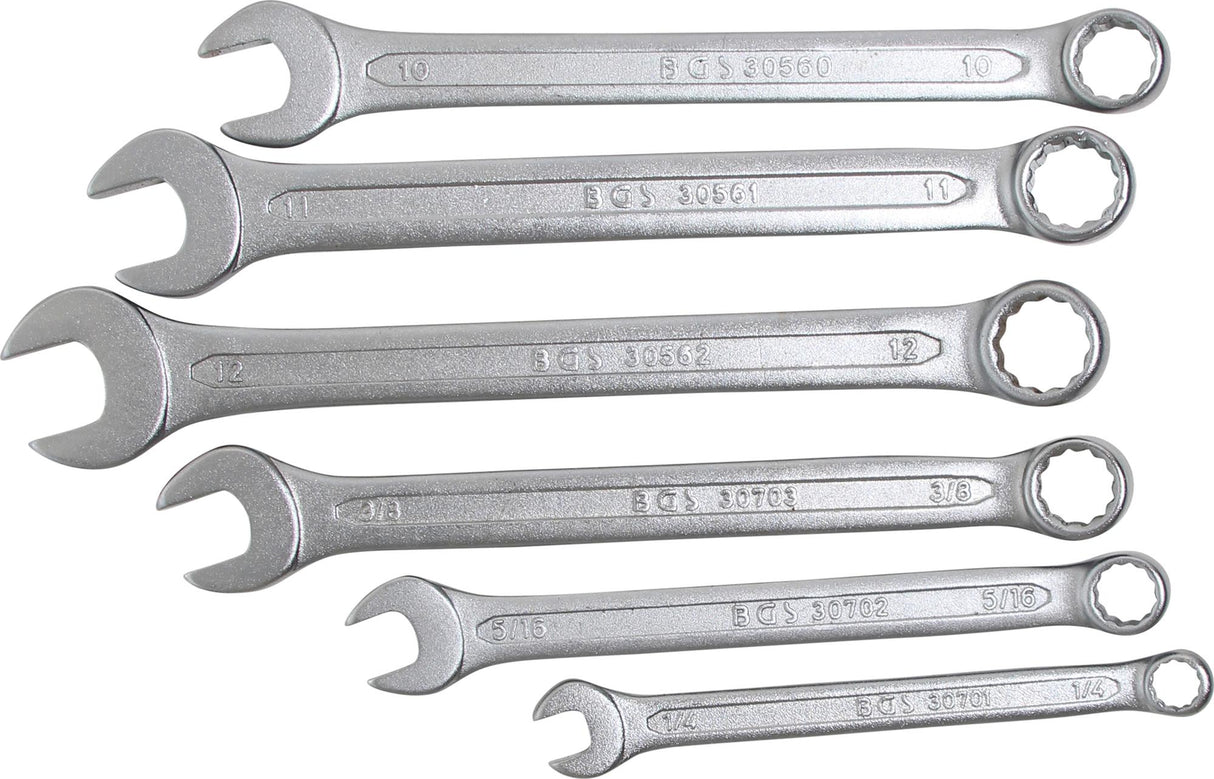 COMBINATION SPANNER ASSORTMENT | INCH / METRIC SIZES | 50 PCS. (32500)