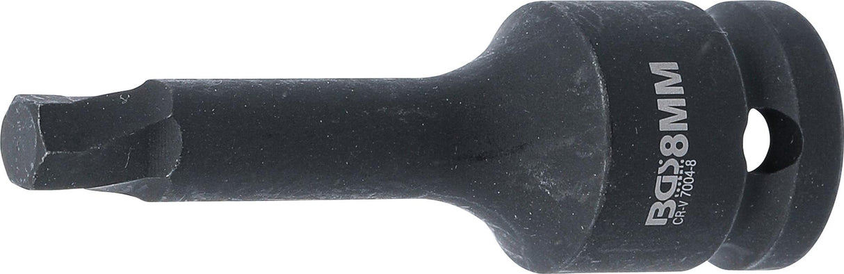SCREW EXTRACTOR | 12.5 MM (1/2") DRIVE | FOR DAMAGED INTERNAL HEXAGON 8 MM (7004-8)