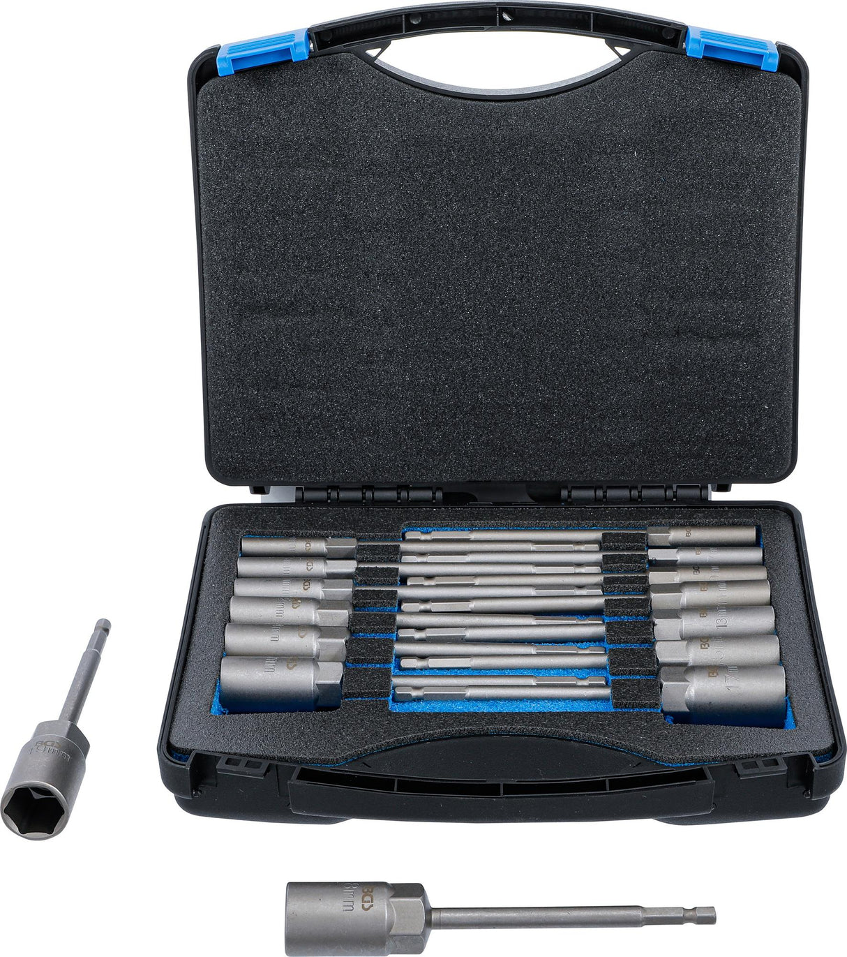 SOCKET SET, HEXAGON | EXTRA LONG | 6.3 MM (1/4") DRIVE | FOR ELECTRIC DRILLS | 5.5 - 19 MM | 15 PCS. (70147)