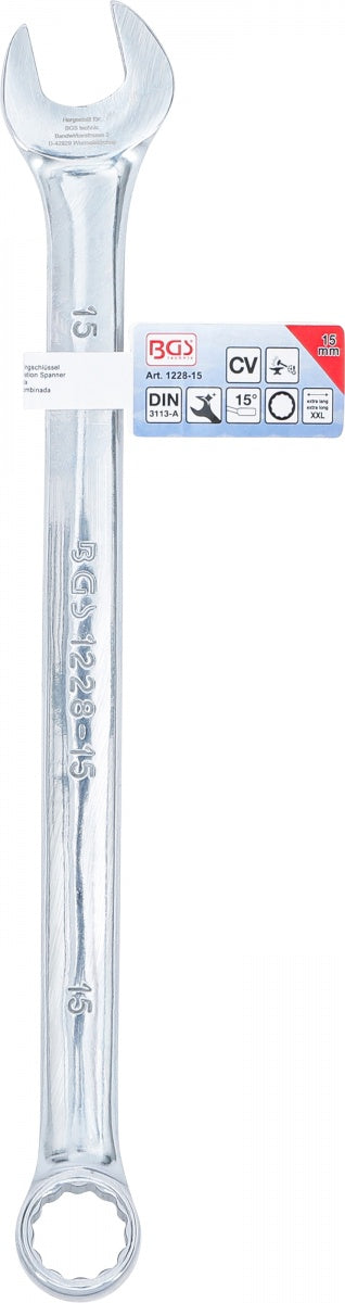 COMBINATION SPANNER | EXTRA LONG | 15 MM (1228-15)