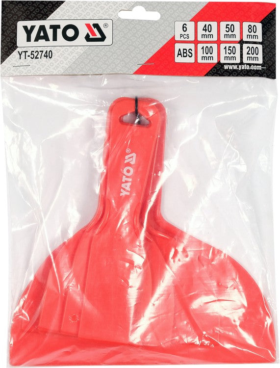 6PC PLASTIC SCRAPER SET (YT-52740)