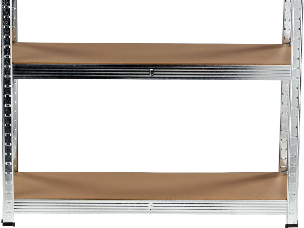GALVANIZED STORAGE SHELF | 5 SHELVES | HDF BOARDS | 180 X 90 X 40 CM (78485)