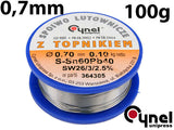 SOLDER SN60PB40 0.7MM 100G (76806)