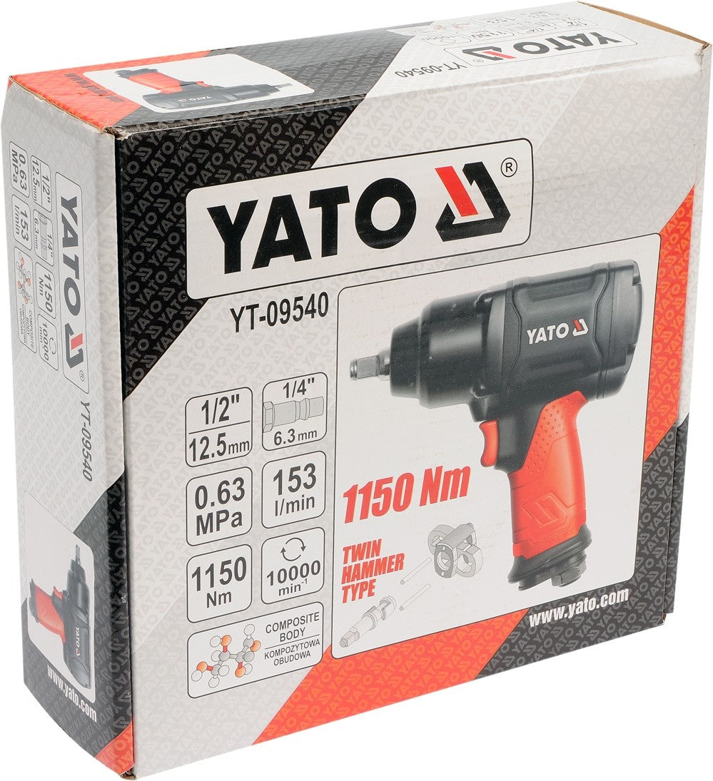 TWIN HAMMER IMPACT WRENCH 1/2" 1150NM (YT-09540)