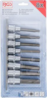BIT SOCKET SET | 12.5 MM (1/2") DRIVE | INTERNAL HEXAGON 5 - 13 MM | 8 PCS. (5176)