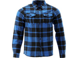 FLANNEL SHIRT BLUE S. S (YT-78806)