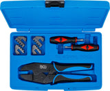 CRIMPING PLIERS AND TERMINAL TOOL KIT | WITH 2 PAIRS OF JAWS (70929)