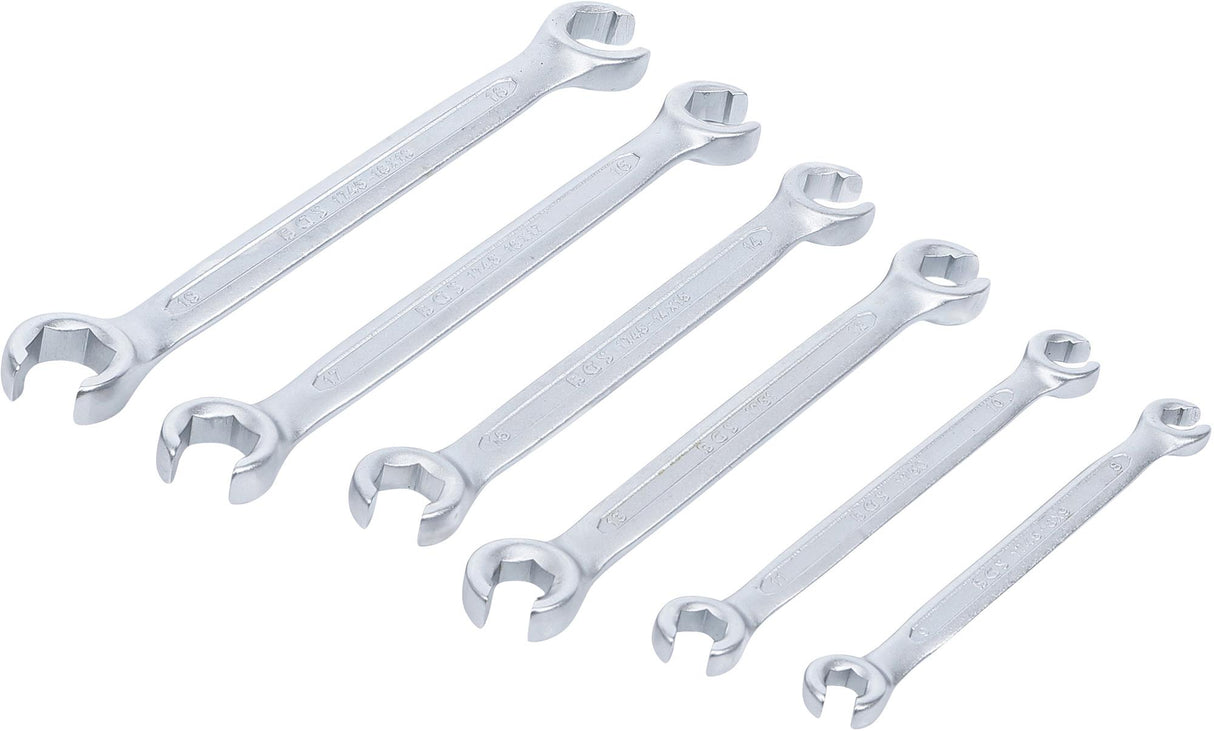 DOUBLE RING SPANNER SET, OPEN TYPE | 8 X 9 - 18 X 19 MM | 6 PCS. (1745)
