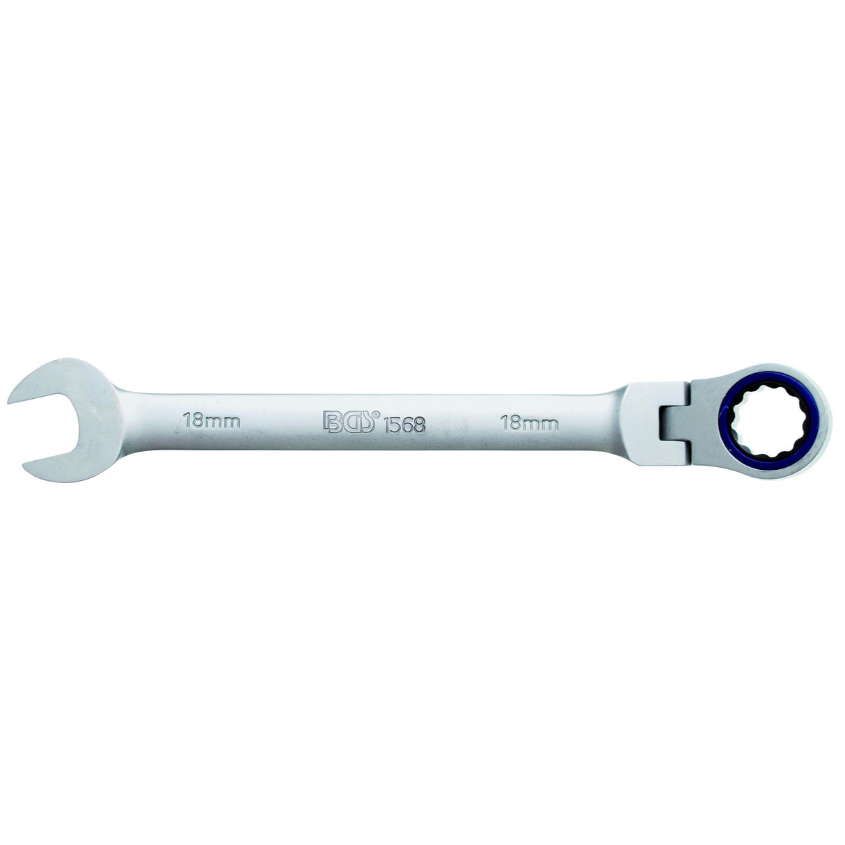 FLEX HEAD RATCHET WRENCH 72 TEETH CR-V 18 MM (1568)