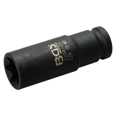 IMPACT SOCKET E-TYPE, DEEP | 12.5 MM (1/2") DRIVE | E24 (5204-24)