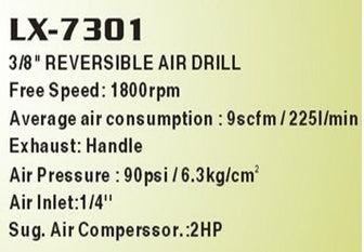 PNEUMATIC DRILL | 1.5 - 10 MM (LX-7301)