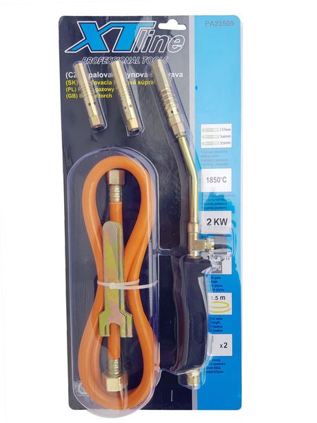 GAS BURNER WITH HOSE AND INTERCHANGEABLE NOZZLES | 1850°C (78390V)