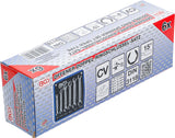DOUBLE RING SPANNER SET, OPEN TYPE | 8 X 9 - 18 X 19 MM | 6 PCS. (1745)