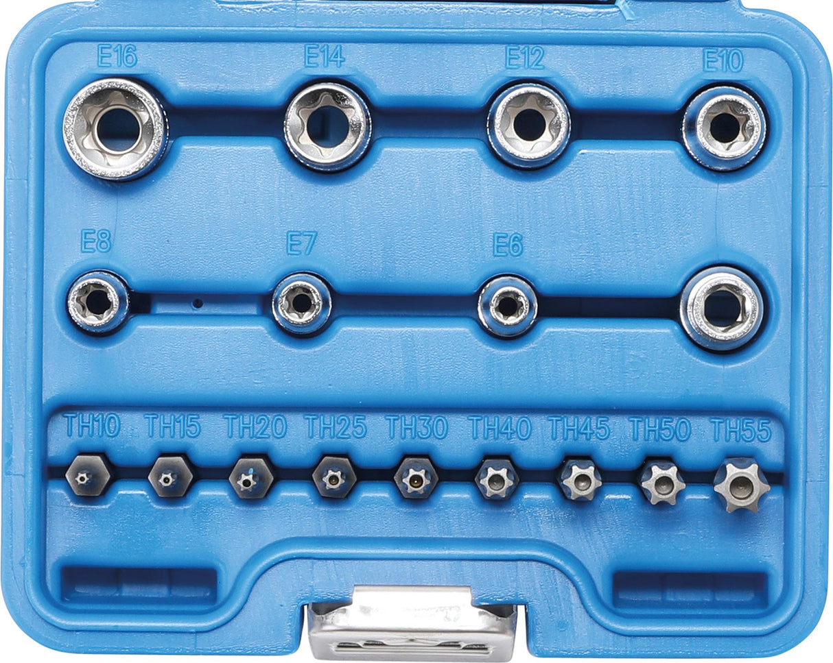 BIT AND SOCKET SET | E-TYPE / T-STAR (FOR TORX) | 17 PCS. (5023)