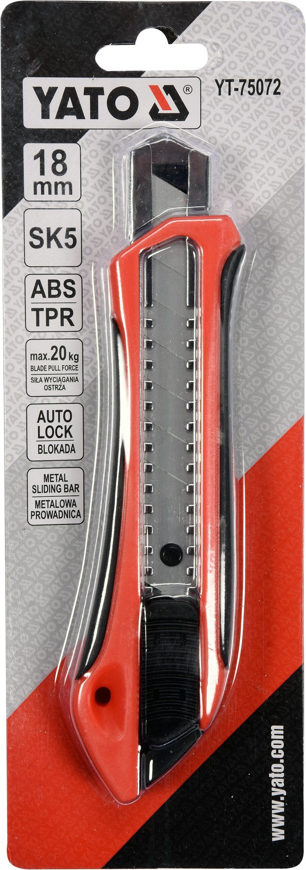 UTILITY KNIFE 18MM (YT-75072)