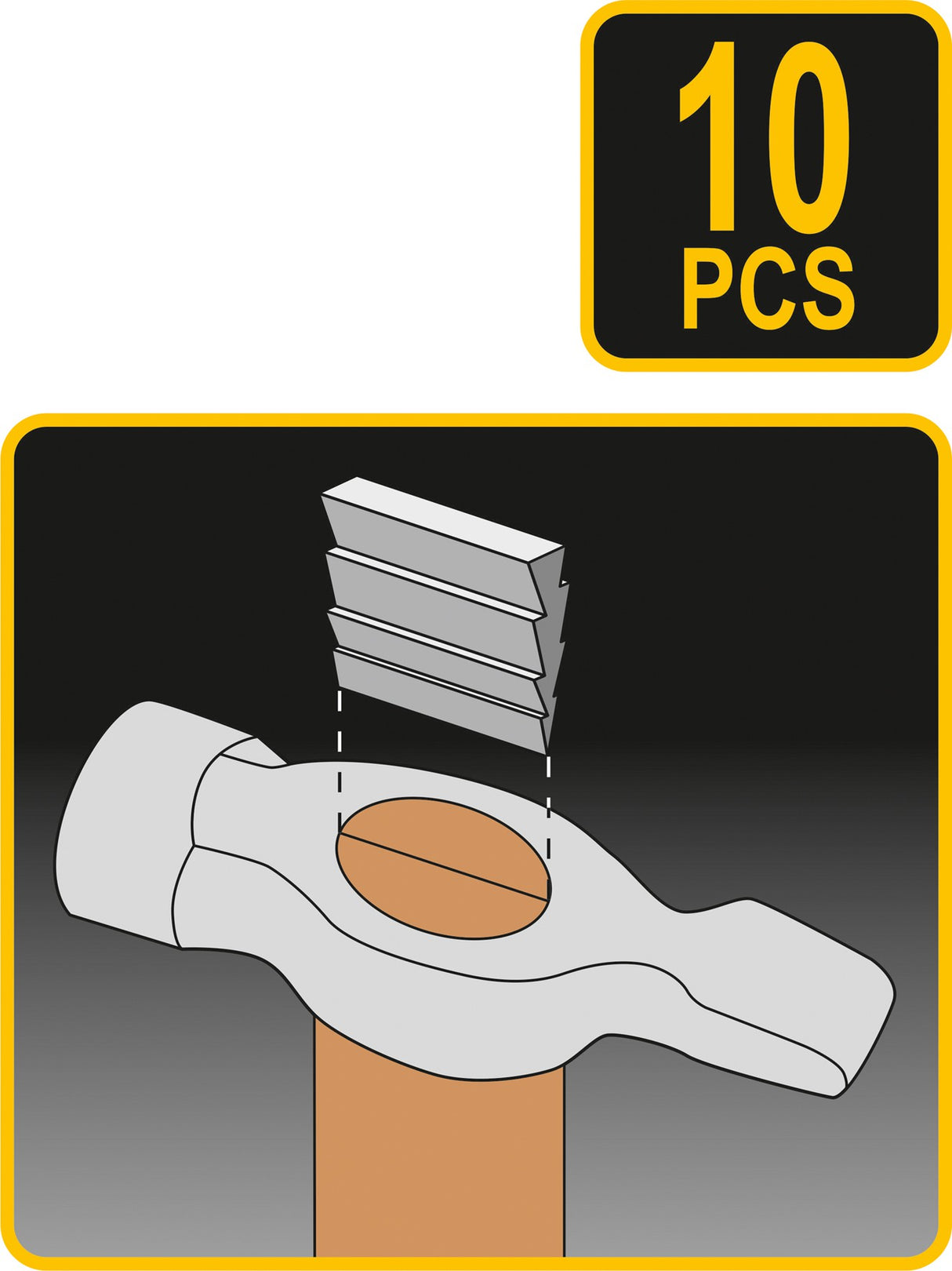 10 PCS HAMMER WEDGE SET (99472)