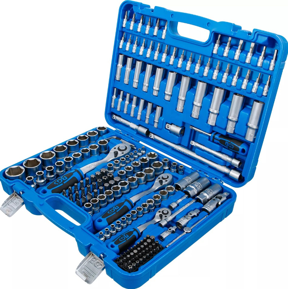 SOCKET SET HEXAGON | 6.3 MM (1/4") / 10 MM (3/8") / 12.5 MM (1/2") DRIVE | 192 PCS. (2243)