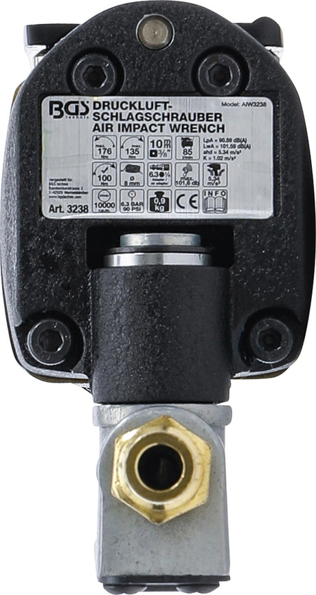 AIR IMPACT WRENCH | 10 MM (3/8") | BUTTERFLY TYPE | 135 NM (3238)