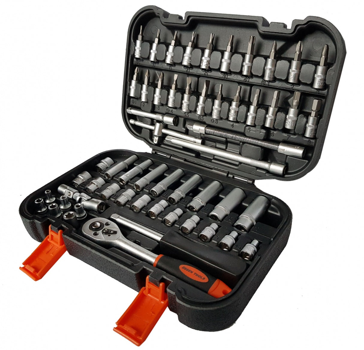 SOCKET AND RATCHET SET | 6.3 MM (1/4") | 56 PCS. (ES141056)