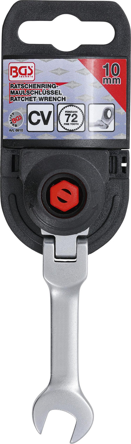 RATCHET COMBINATION WRENCH | SHORT | ADJUSTABLE | 10 MM (6910)