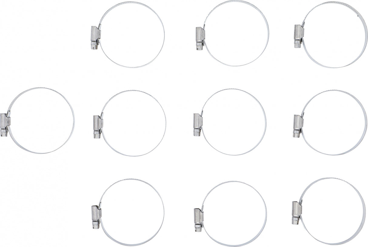 HOSE CLAMPS | STAINLESS | 50 X 70 MM | 10 PCS. (8095-50X70)
