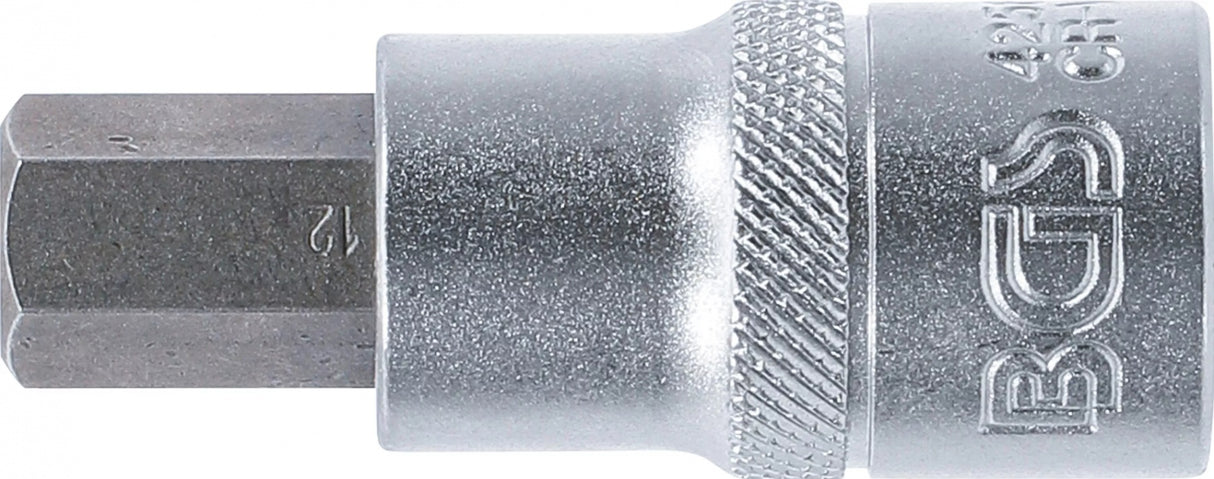 BIT SOCKET | 12.5 MM (1/2") | INTERNAL HEXAGON 12 MM (4256)